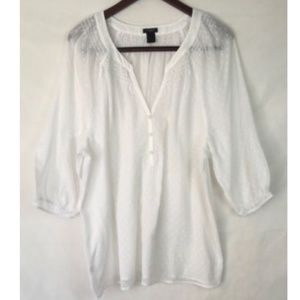 Ann Taylor LOFT Women’s Semi-Sheer popover
